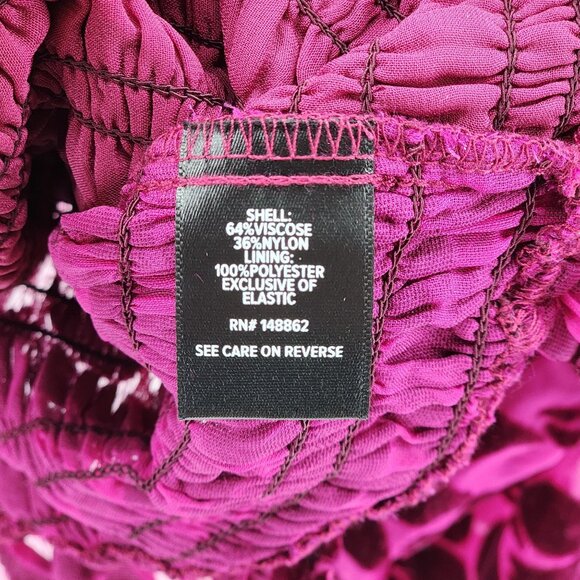 Torrid 2 Plus Sized 2XL Smocked Velvet Floral Top Long Sleeve Blouse Women - Picture 5 of 7